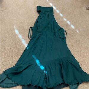 Elegant Teal Sleeveless Dress
